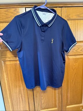 Foray Golf Limited Edition Women’s Navy Golf Polo with Contrast Trim-Size XL